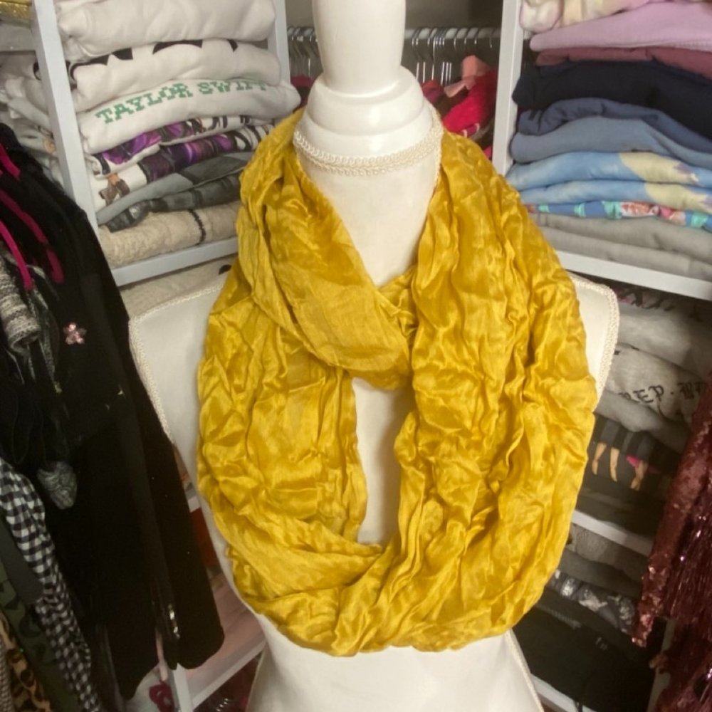 MUSTARD INFINITY SCARF